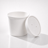 26oz White Recyclable Soup_Rice_salad_ice cream_Noodle_Bowl_ Container Lid _ Case: 500