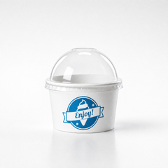 3oz Ice Cream Gelato Frozen yogurt Tub / Cup - 1 Scoop 1000 (Lids included)