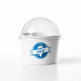 6oz Ice Cream Gelato Frozen yogurt Tub / Cup - 2 Scoops 1000 (Lids included)