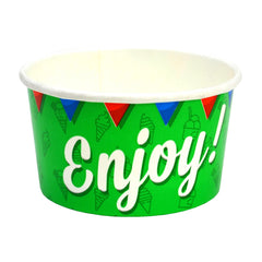 1000 Printed Paper Ice Cream_Gelato Cup (240ml/8oz)