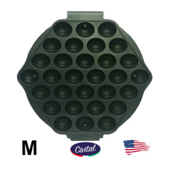 Civital DC Waffle Machine Plate Type -M- (MINI WAFFLE) FITS CARBON'S MACHINES _ NON STICK _ SET 2 X PLATES