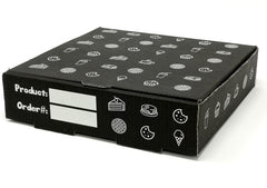 Products - 500 Boxes _ 7" BLACK GENERIC PIZZA / WAFFLE BOX 190X190X45MM