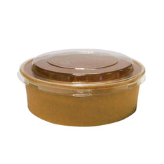 PET Clear Lid For 32oz Paper Bowls - Case: 300