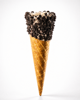 Carmen's tall Cookie Crumb decorated waffle cone (1 scoop) - 48 Units