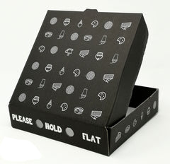 7" BLACK GENERIC PIZZA / WAFFLE BOX 190X190X45MM x 100