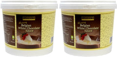 Carmen’s Luxury Belgian White Chocolate Sauce 10kg for professional use