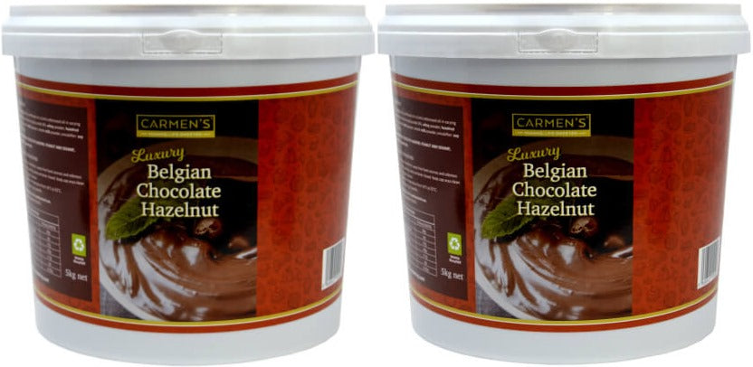 Carmen’s Luxury Belgian Milk Chocolate & Hazelnut Sauce (Nutella) 10kg for professional use