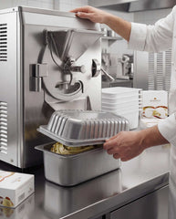 Silver Dome Lids for Napoli Tray 4.7L _ Ice Cream & Gelato Production 150 Units