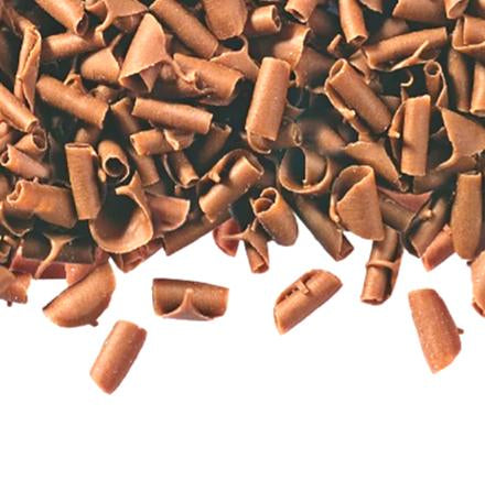 Carmen’s Milk Chocolate Flavour Blossoms Curls 16Kg _ (BULK)