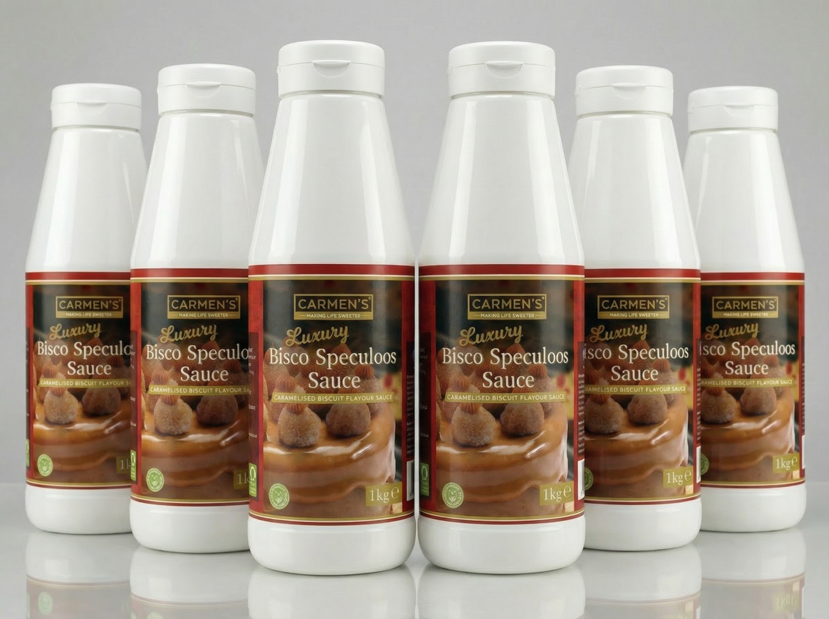 6kg Carmen's _ Luxury Bisco Speculoos Topping Sauce (Biscoff) for professional 6kg
