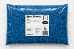 Blue Strands _ Blue Vermicelli Strands sprinkles for Desserts Decoration 1kg