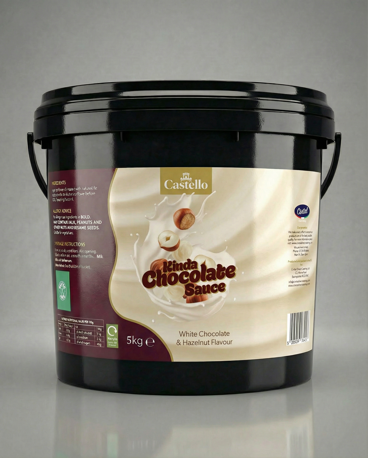 Castello Premium Kinda white Chocolate & Hazelnut Sauce 5kg