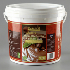 Carmen’s Luxury Belgian Milk Chocolate & Hazelnut Sauce (Nutella) 5kg for professional use
