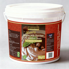 Carmen’s Luxury Belgian Milk Chocolate & Hazelnut Sauce (Nutella) 5kg for professional use