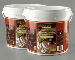 10kg Carmen’s Luxury Belgian Milk Chocolate & Hazelnut Sauce (Nutella) 10kg for professional use