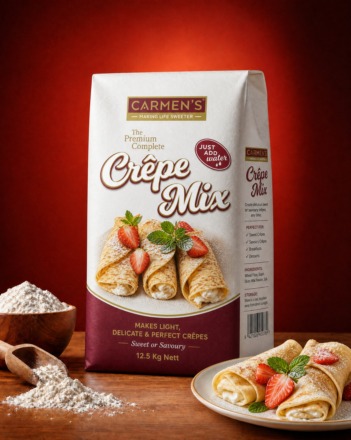 Luxury Complete All in One Carmen's Crepe Mix 12.5kg