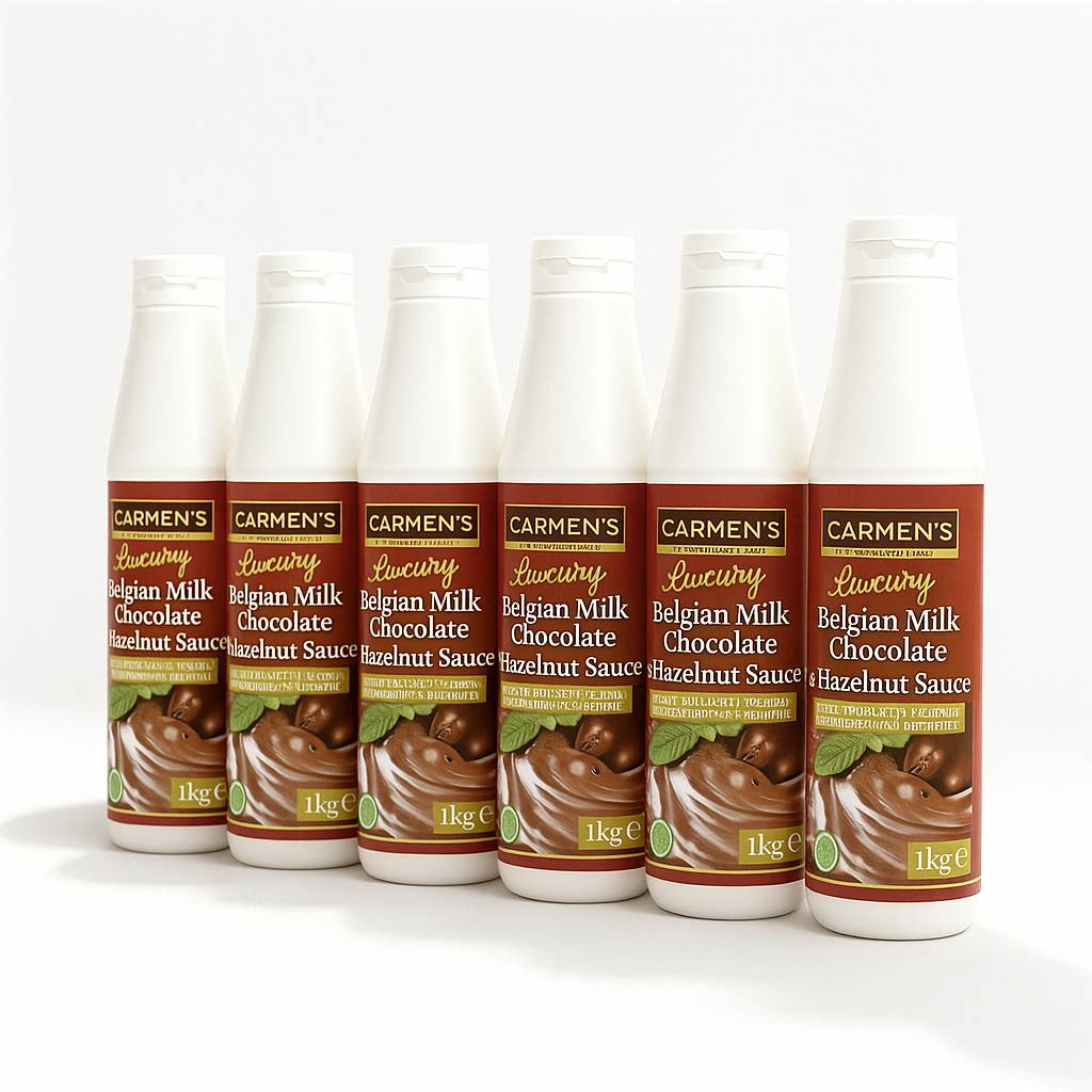 Carmen’s Luxury Belgian Milk Chocolate & Hazelnut Sauce (Nutella) 6kg for professional use