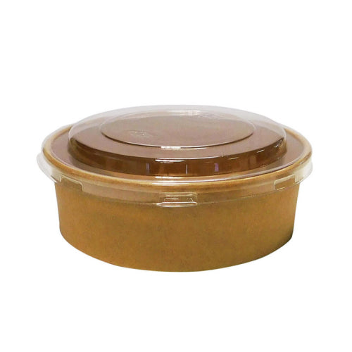 PET Clear Lid For 32oz Paper Bowls - Case: 300