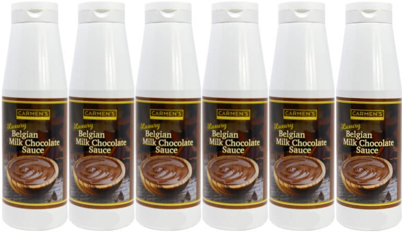 Carmen’s Luxury Belgian Milk Chocolate Sauce 6kg for professional use