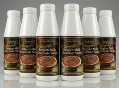 Carmen’s Luxury Belgian Milk Chocolate Sauce 6kg for professional use
