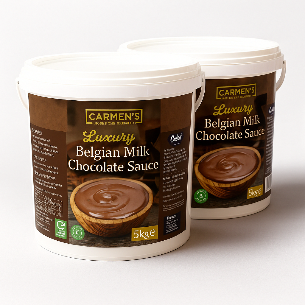 10kg Carmen’s Luxury Belgian Milk Chocolate Sauce 10kg for professional use
