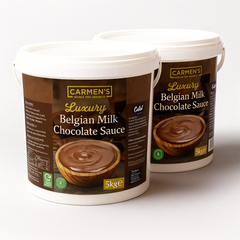 10kg Carmen’s Luxury Belgian Milk Chocolate Sauce 10kg for professional use