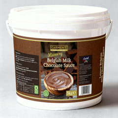 Carmen’s Luxury Belgian Milk Chocolate Sauce 5kg for professional use