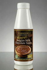 Carmen’s Luxury Belgian Milk Chocolate Sauce 1kg for professional use