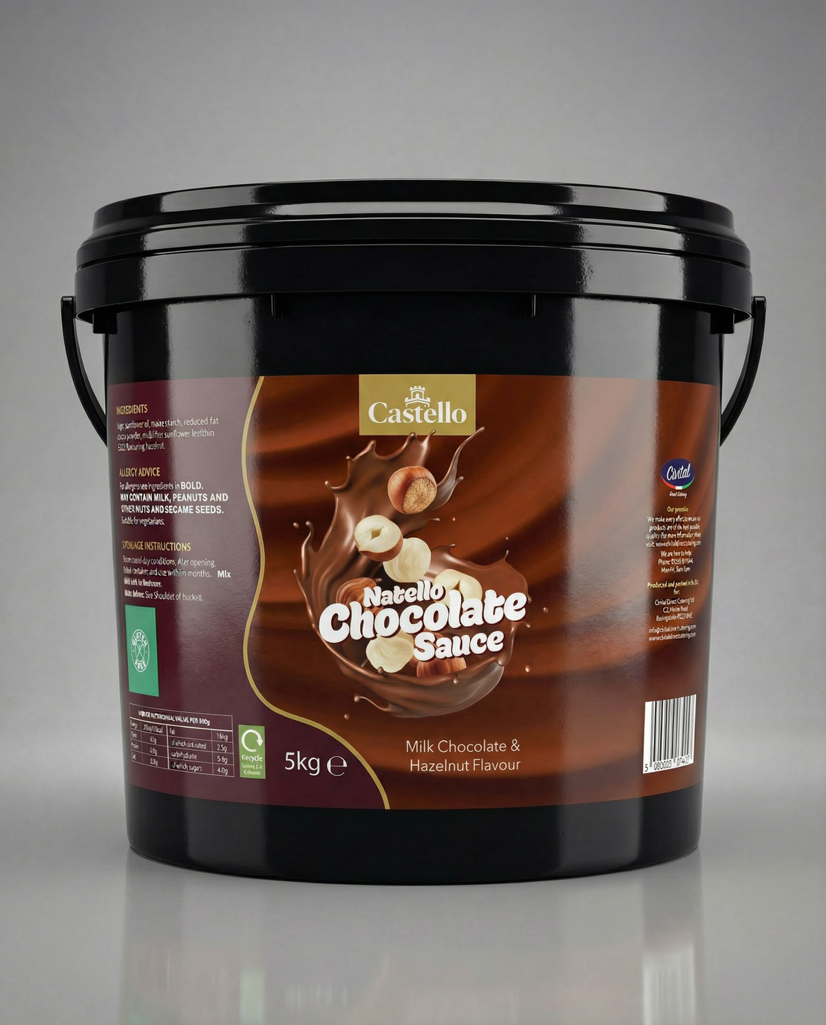 Castello Premium Natello Chocolate & Hazelnut Sauce 5kg