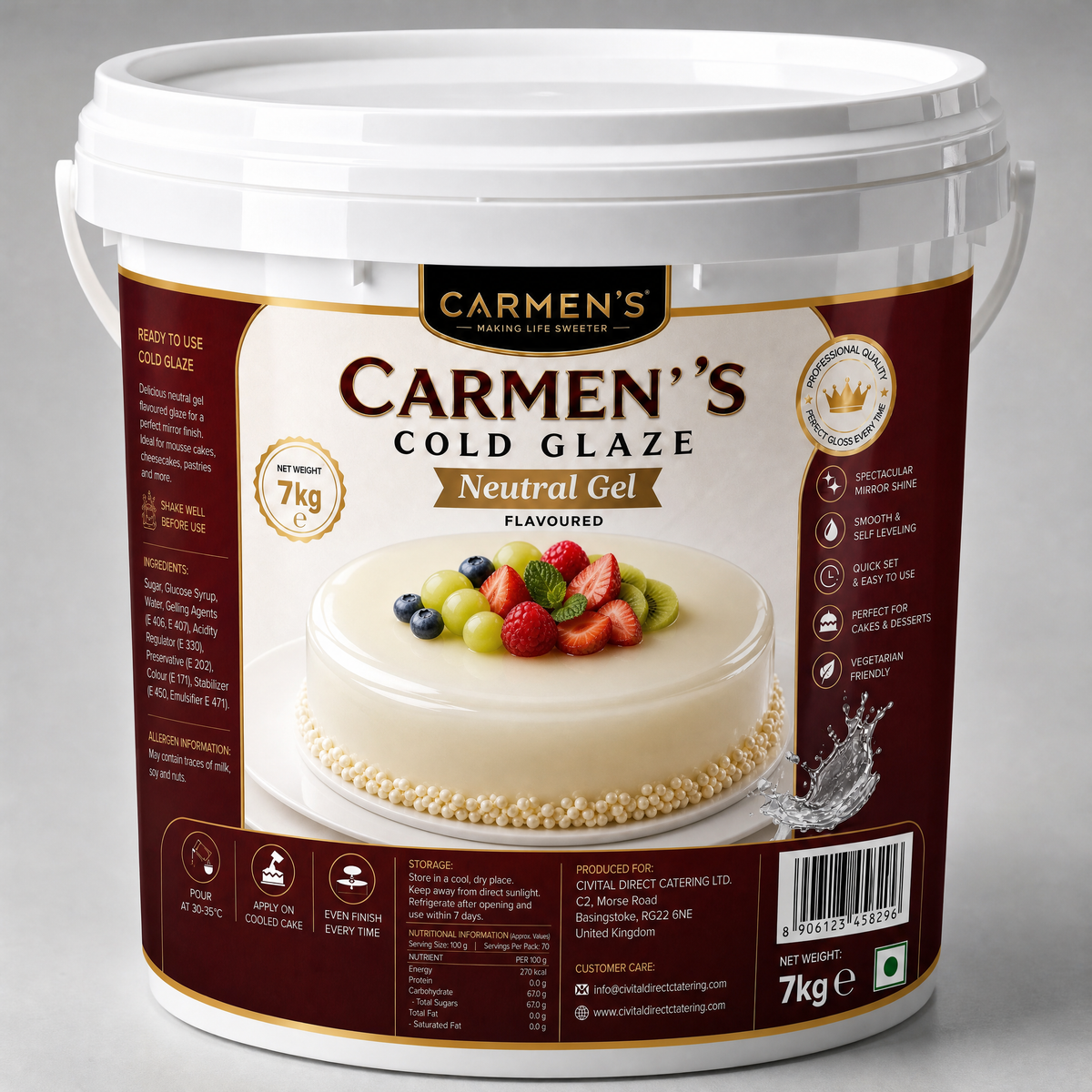 Mirror Overlay Neutral Cold Glaze 7kg