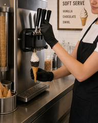 Carmen's tall Cookie Crumb decorated waffle cone (1 scoop) - 48 pieces