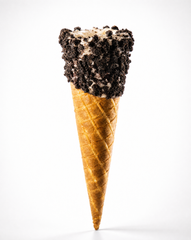Carmen's tall Cookie Crumb decorated waffle cone (1 scoop) - 48 pieces
