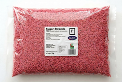 Pink Strands _ Pink Vermicelli Strands sprinkles for Desserts Decoration 1kg