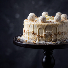 5kg Carmen’s Luxury White Chocolate Cream With Coconut & Wafer Chunks (Raffaello) Desserts Sauce 5kg for professional use