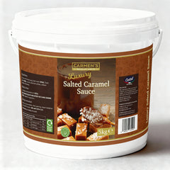 Carmen’s Luxury Salted Caramel Sauce 5kg for professional use