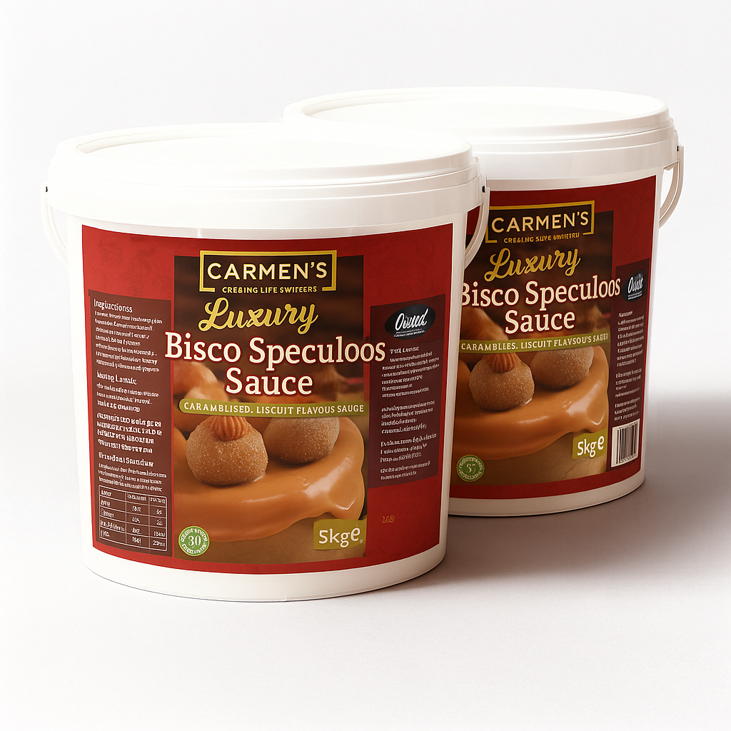 10kg Carmen's _ Luxury Bisco Speculoos Topping Sauce for professional 10kg