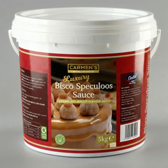 5kg Carmen's _ Luxury Bisco Speculoos Topping Sauce for professional 5kg
