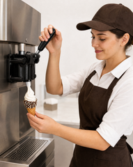 Carmen's tall chocolate decorated sprinkles waffle cone (1 scoop) - 48 pieces