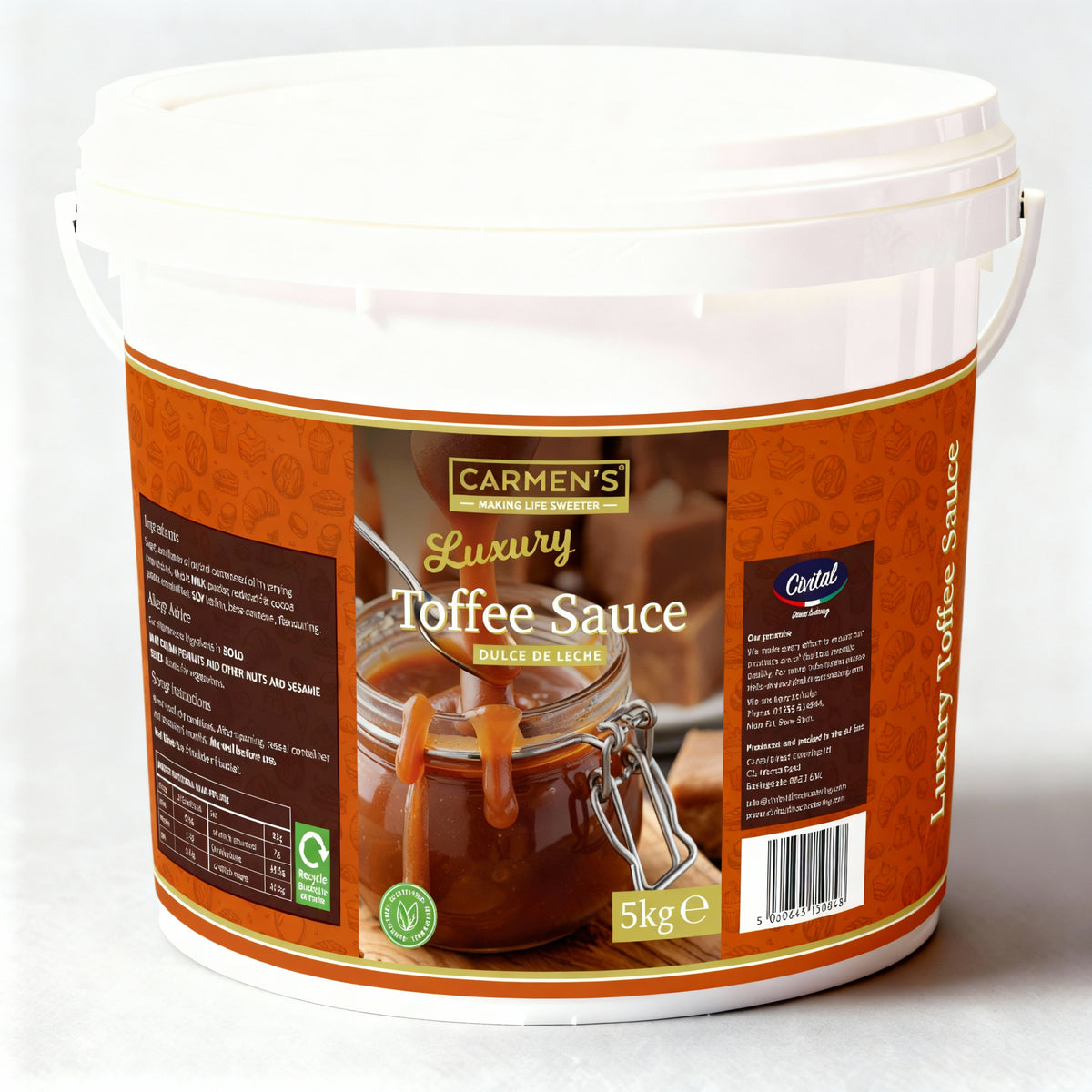 Carmen’s Luxury Toffee Sauce 5kg for professional use
