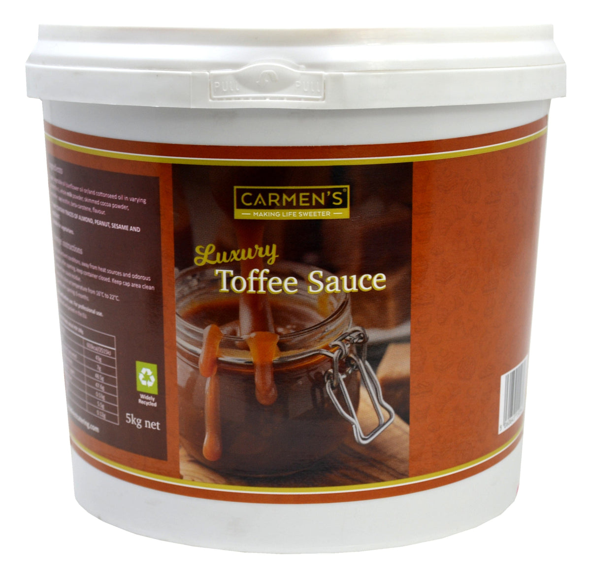 Carmen’s Luxury Toffee Sauce 5kg for professional use