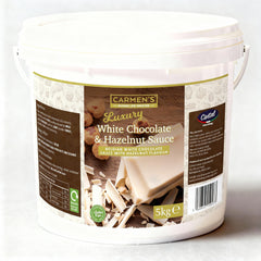 Carmen’s Luxury Bianco Hazelnut Cream Sauce (Kinder) 5kg for professional use